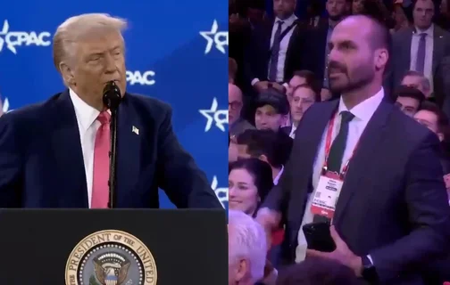 Donald Trump e Eduardo Bolsonaro