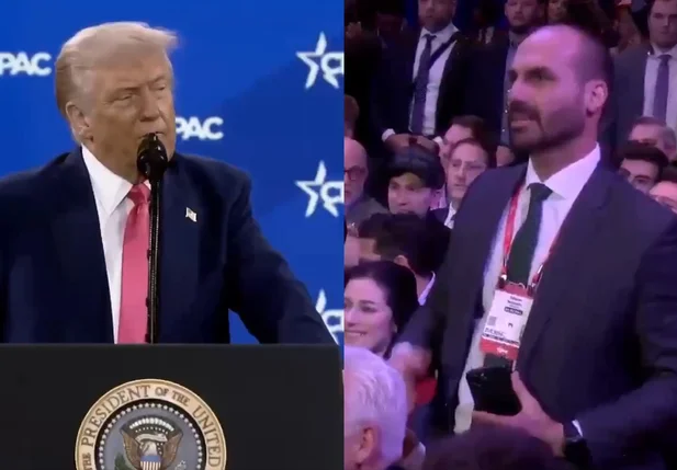 Donald Trump e Eduardo Bolsonaro