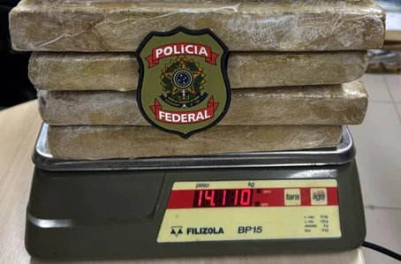 Droga apreendida pela PF em São Luís-MA