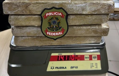 Droga apreendida pela PF em São Luís-MA