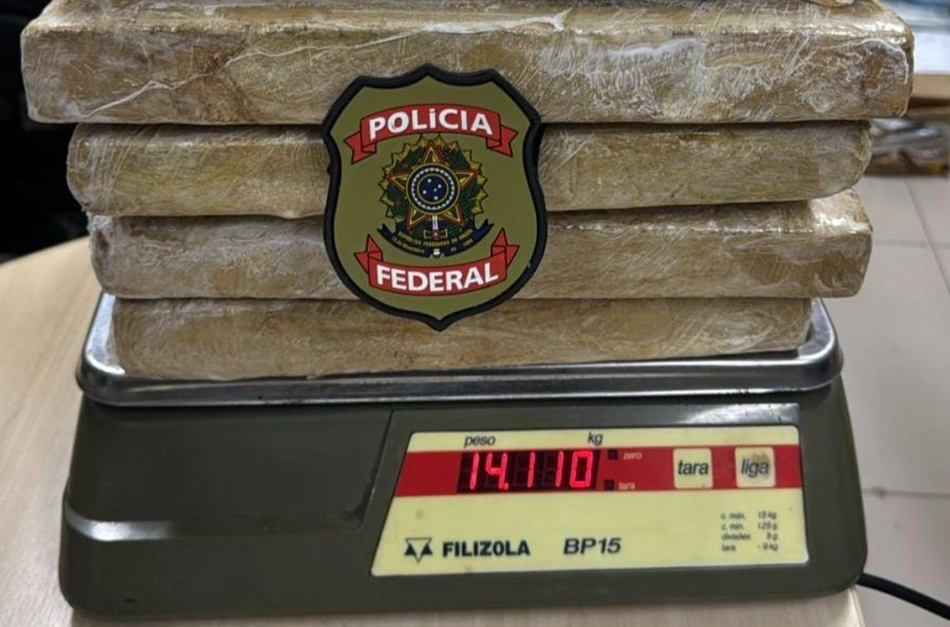 Droga apreendida pela PF em São Luís-MA