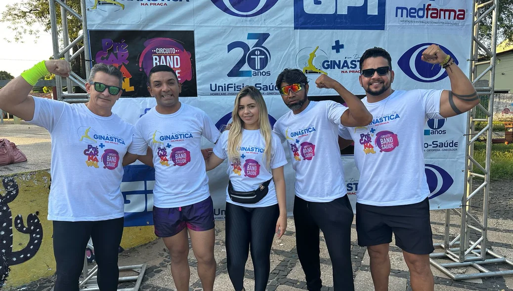 Equipe organizadora do Ginástica na Praça