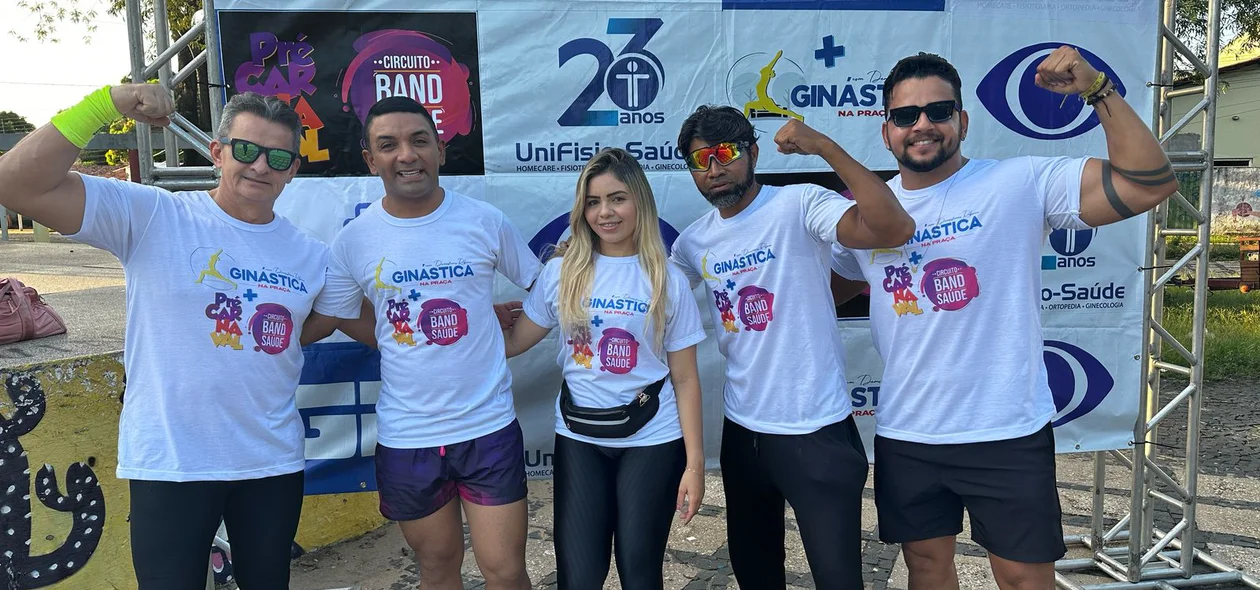 Equipe organizadora do Ginástica na Praça