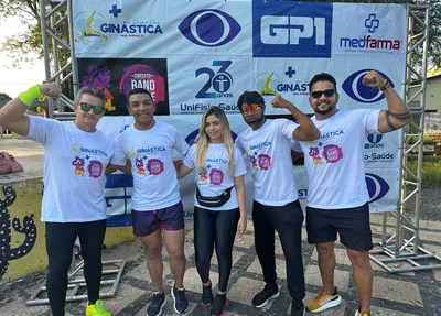 Equipe organizadora do Ginástica na Praça