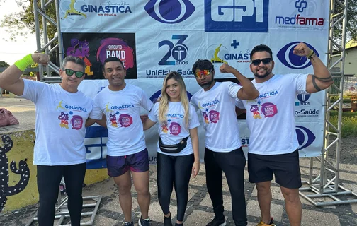 Equipe organizadora do Ginástica na Praça