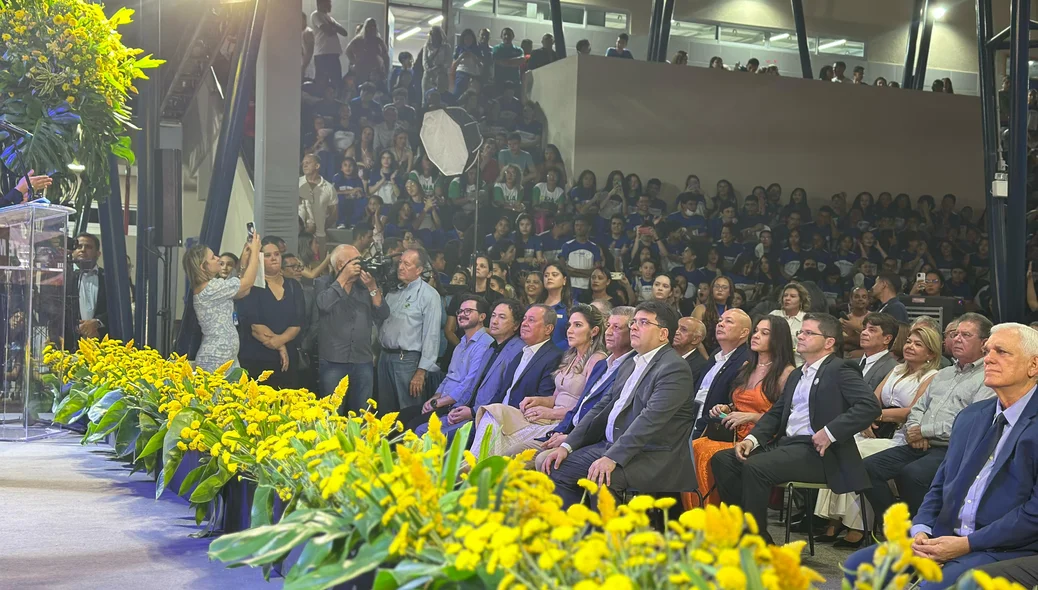 Evento de inauguração da Escola SESI Conselheiro Saraiva