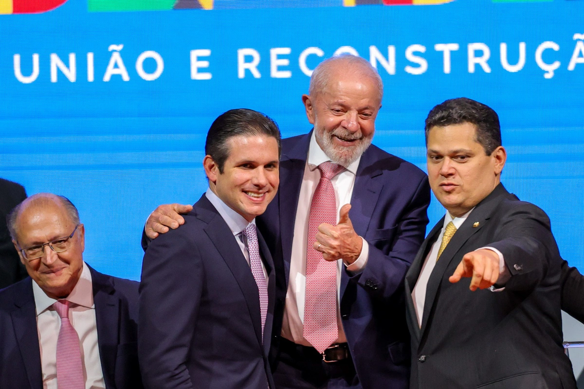 Geraldo Alckmin, Hugo Motta, Lula e Davi Alcolumbre