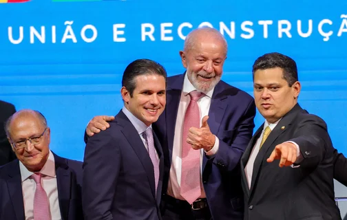 Geraldo Alckmin, Hugo Motta, Lula e Davi Alcolumbre