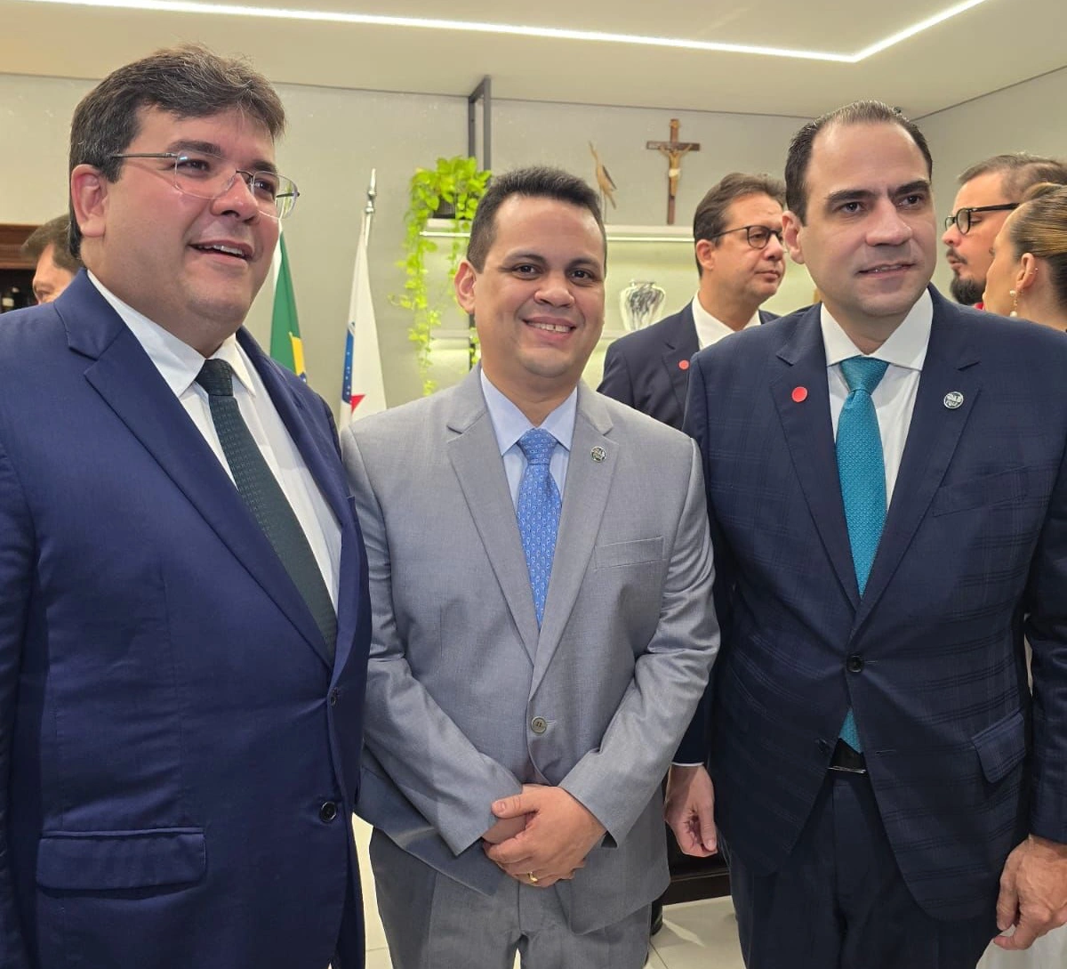 Governador Rafael Fonteles, Raimundo Júnior e Beto Simonetti