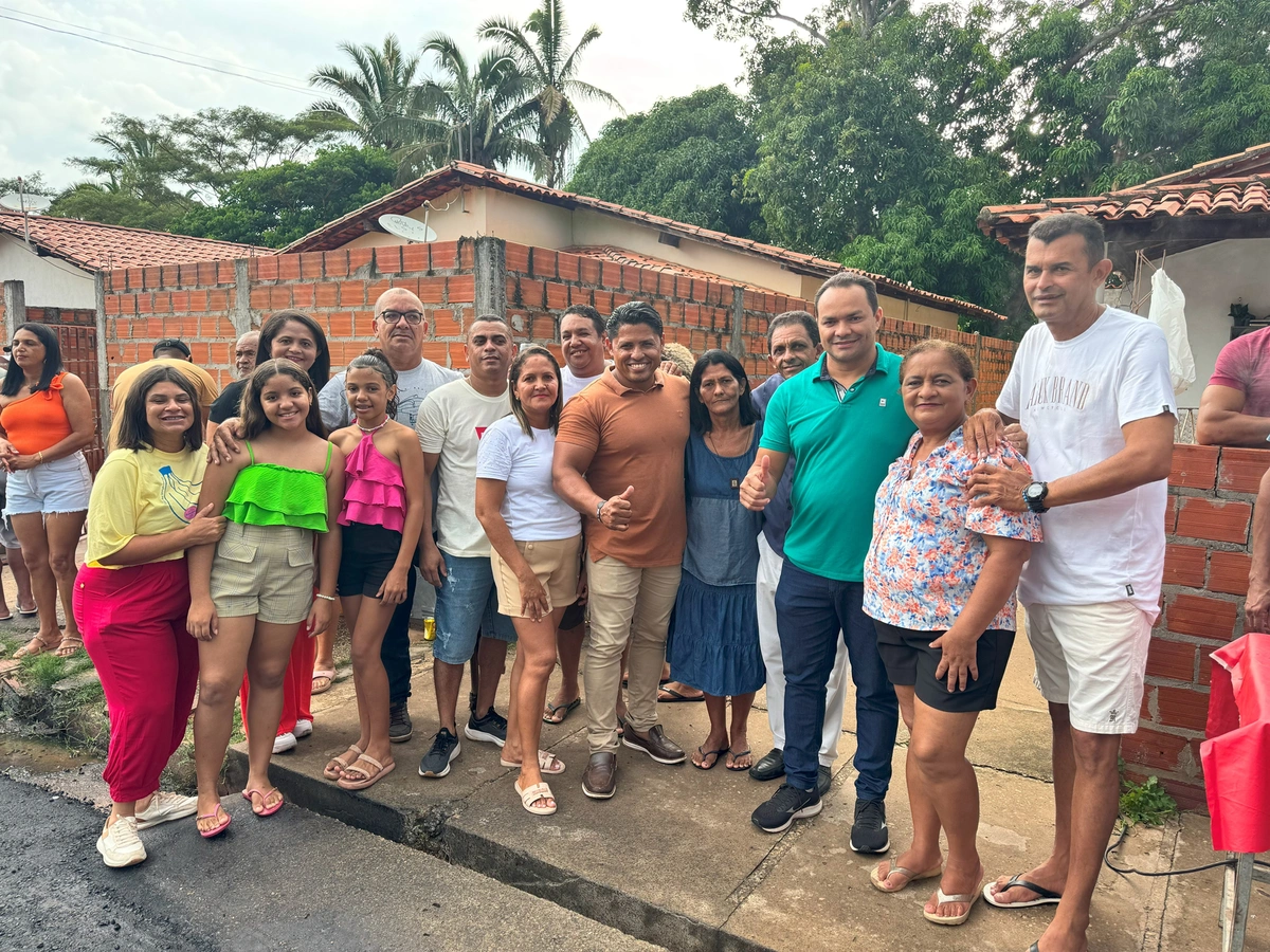 Inauguração de asfalto em José de Freitas