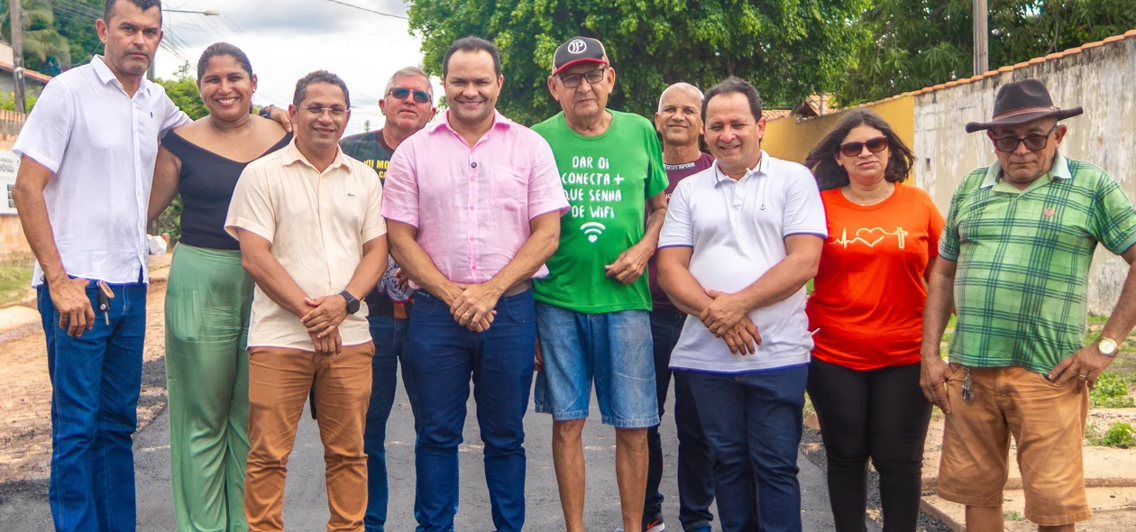 Moradores agradeceram pela obra no bairro