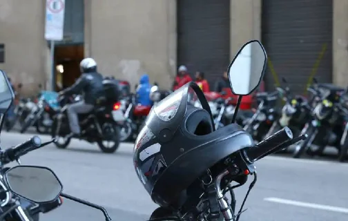 Motociclistas em protesto