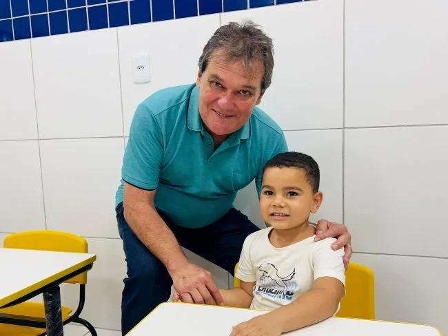 O prefeito Gustavo Medeiros esteve na inauguração