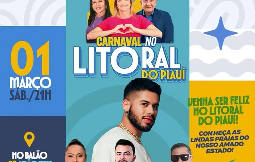 Programação do Carnaval no Litoral do Piauí para este sábado