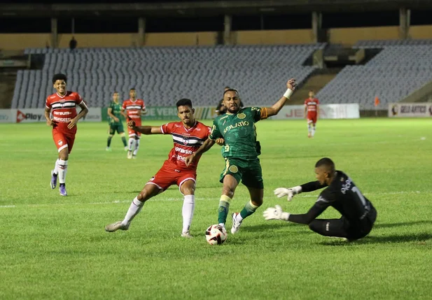 River e Atlético Piauiense empataram em 1 a 1 no Albertão