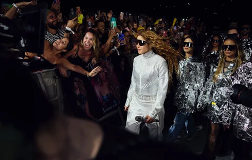 Shakira durante apresentação no Rio de Janeiro