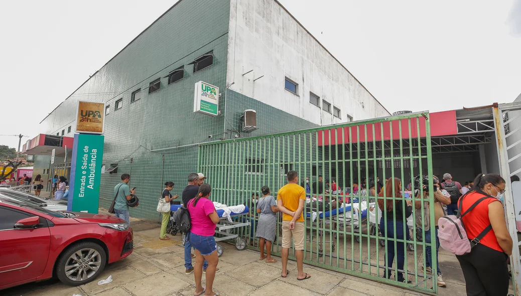 Situação da UPA após o princípio de incêndio