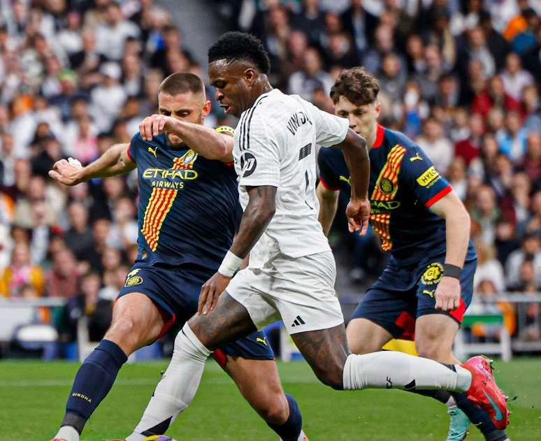 Vinicius Júnior em partida contra o Girona, pela La Liga