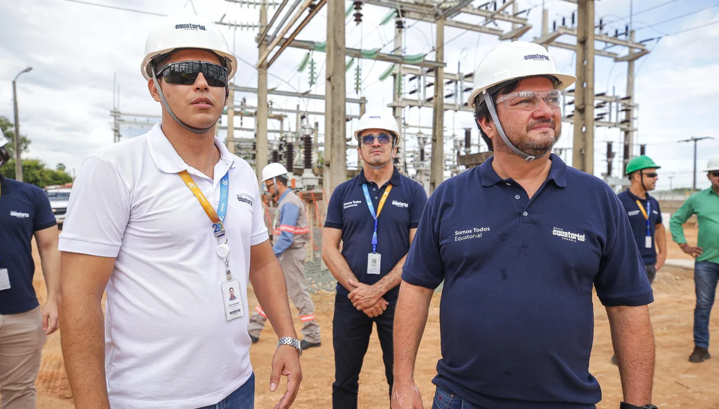 Visita a obra na subestação