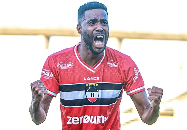 Waldir, autor do gol da vitória do River sobre o Piauí