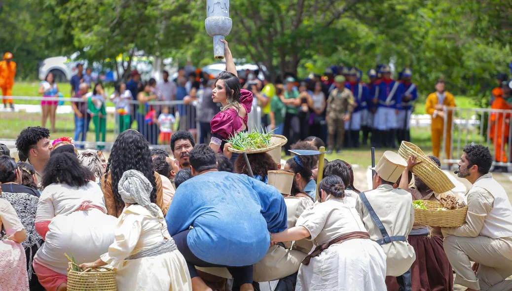 A peça ocorreu na manhã desta quarta-feira