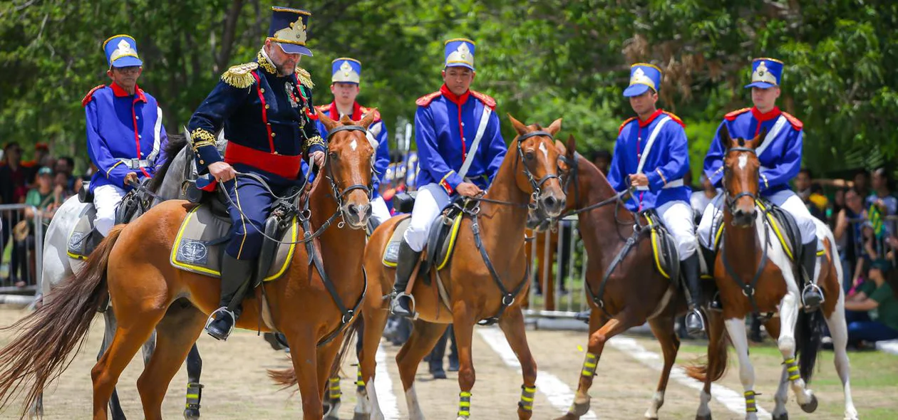 Cavalaria presente no desfile