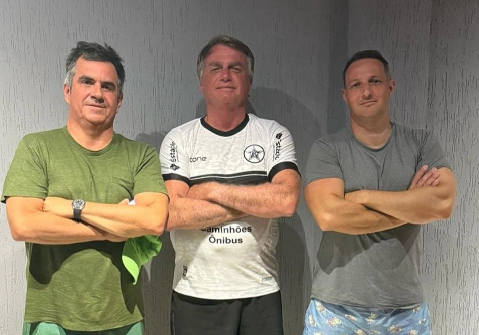 Ciro Nogueira, Jair Bolsonaro e Guilherme Derrite