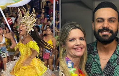 Concurso das escolas de samba e show agitam 2ª noite de Carnaval no Litoral do Piauí