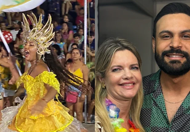 Concurso das escolas de samba e show agitam 2ª noite de Carnaval no Litoral do Piauí