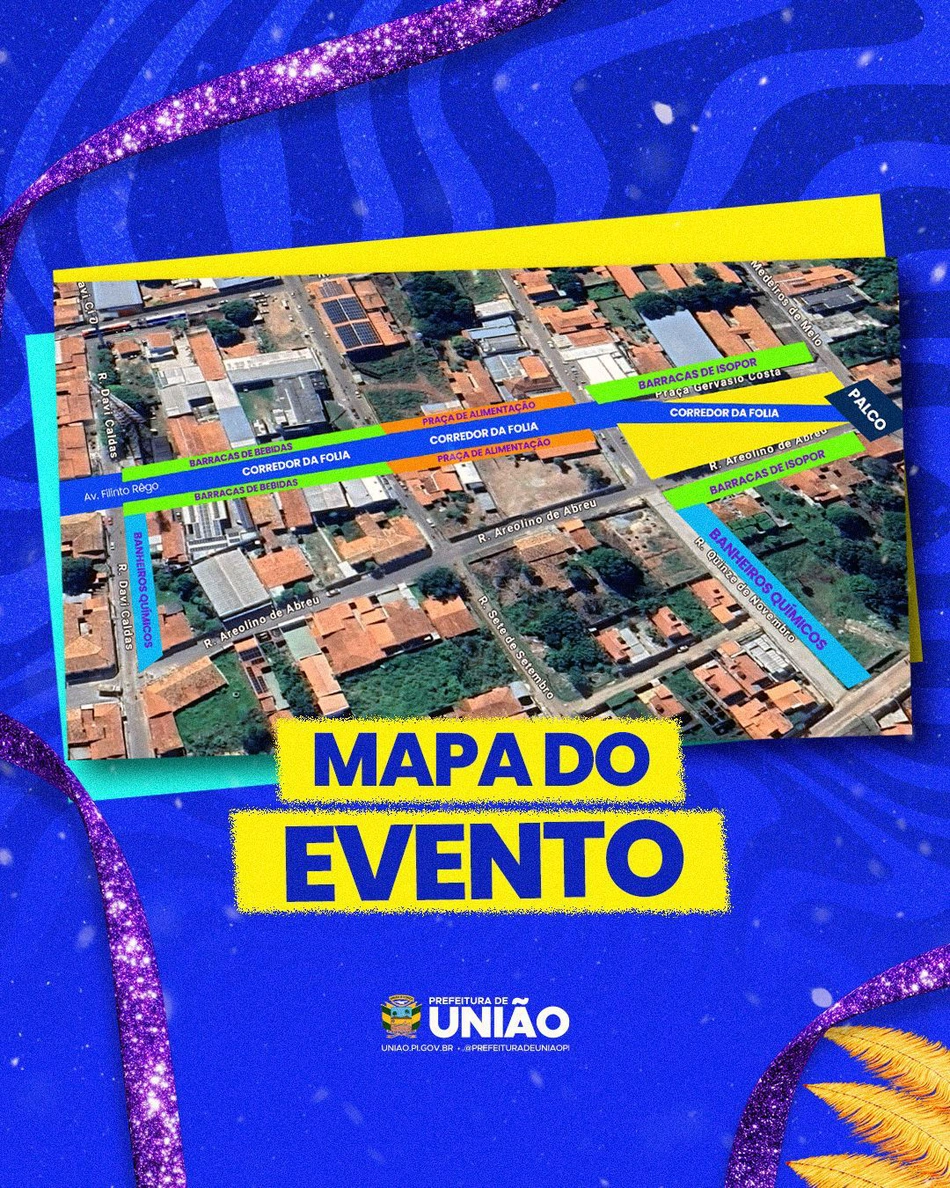 Confira o mapa do evento