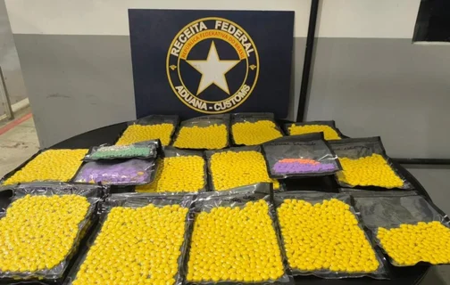 Foram apreendidos mais de 3 mil comprimidos de ecstasy