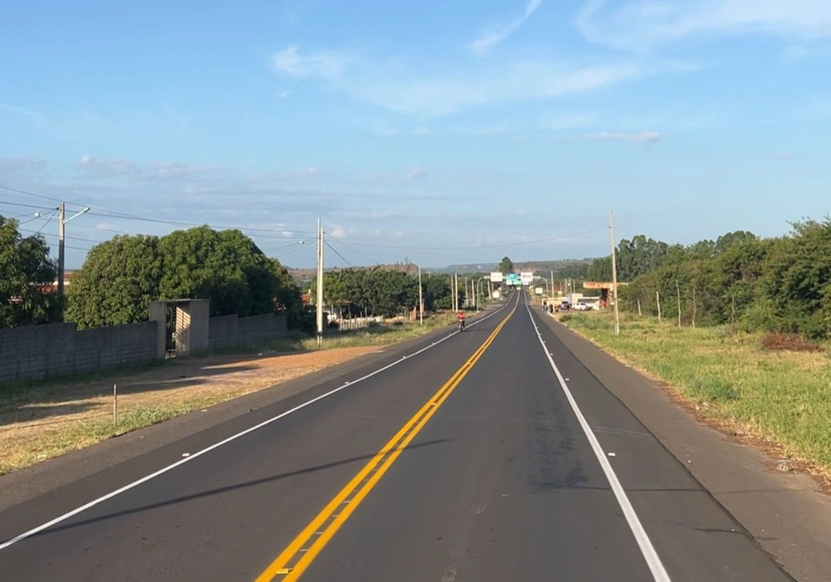 Malha rodoviária da região de Canto do Buriti