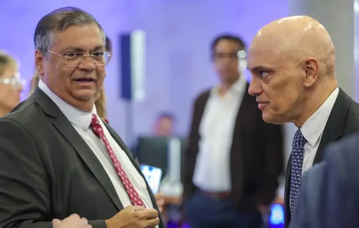 Ministros Flávio Dino e Alexandre de Moraes