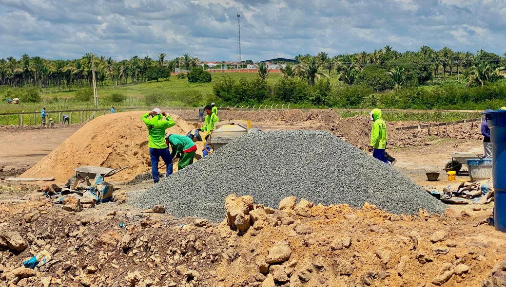 Obras no local