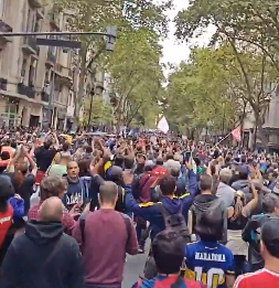 Protestos na Argentina