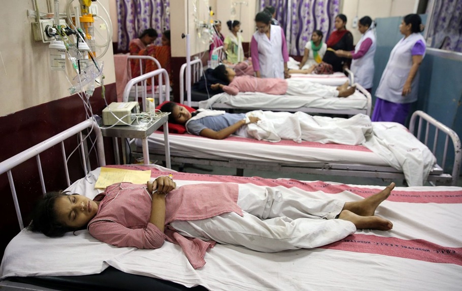 Crianças foram internadas após vazamento de gás em Nova Déli