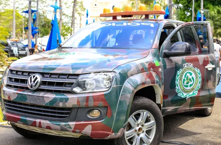 Entrega da viatura do Batalhão de polícia Ambiental