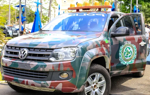 Entrega da viatura do Batalhão de polícia Ambiental