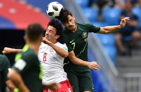 Partida entre Dinamarca e Austrália pela Copa do Mundo