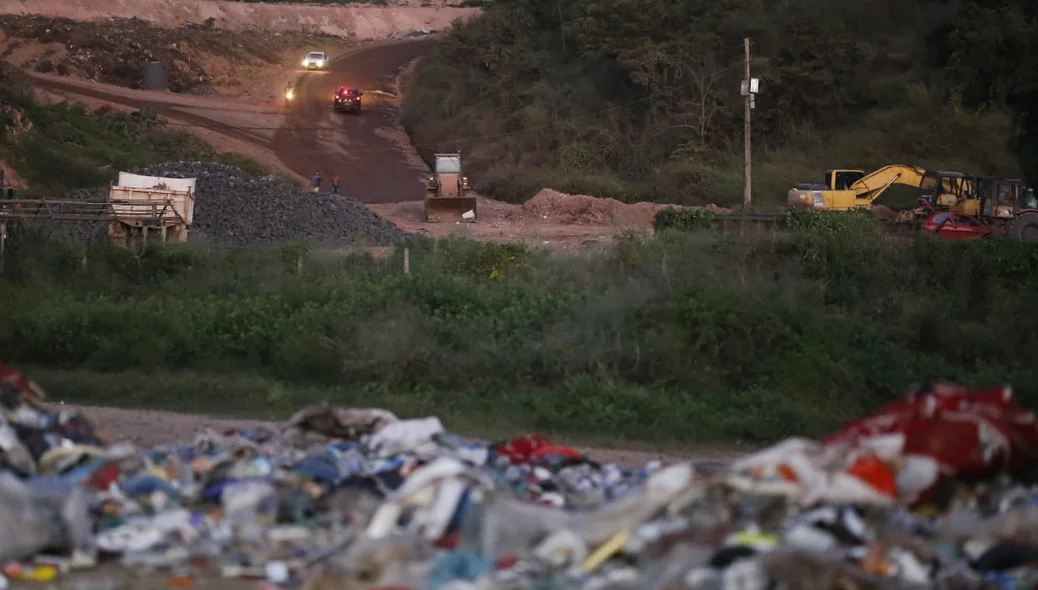 Aterro sanitário localizado na zona sul de Teresina