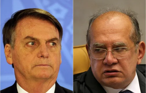 Jair Bolsonaro e Gilmar Mendes