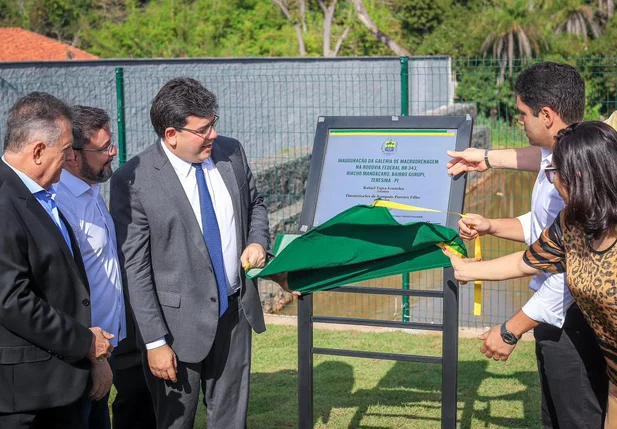 Rafael Fonteles entrega reforma das obras da galeria da BR 343