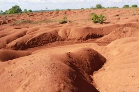 Area de desertificação